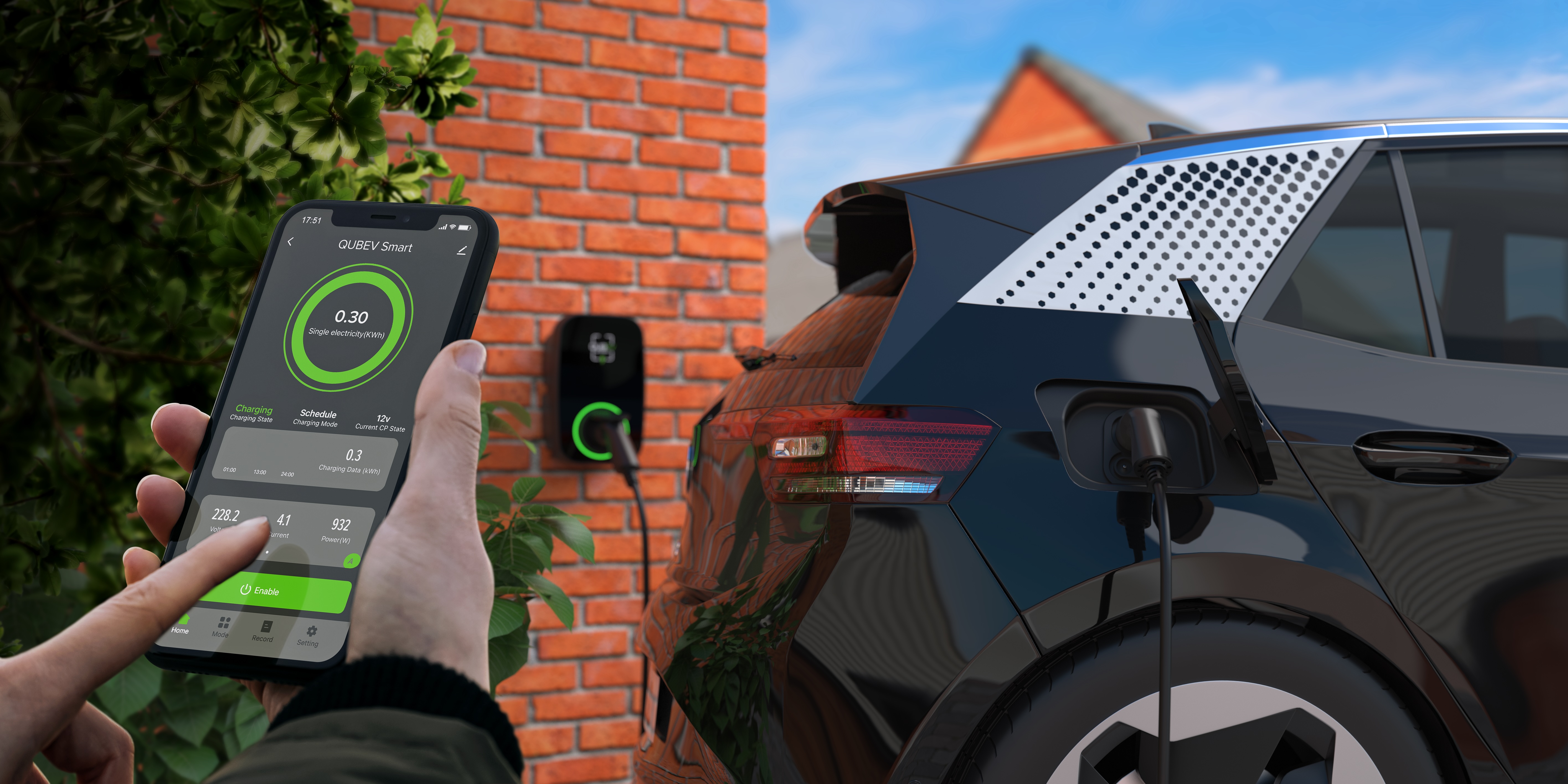 Rolec Qubev Charger & Phone App - Bright Spark Electricians